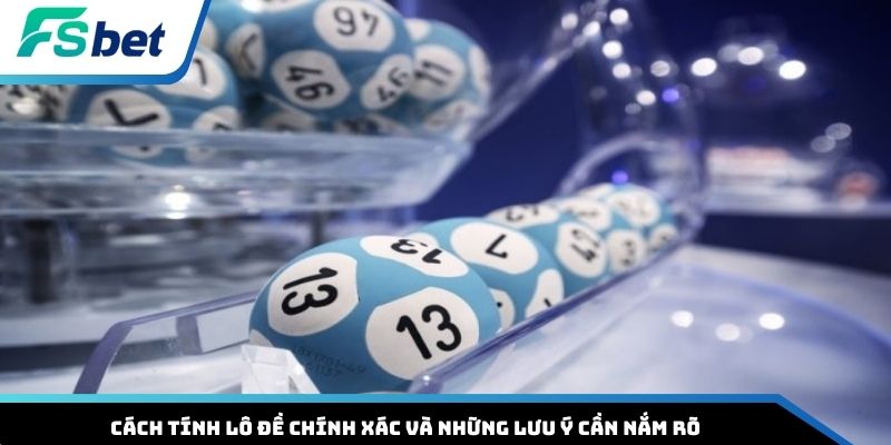 Cách tính lô đề