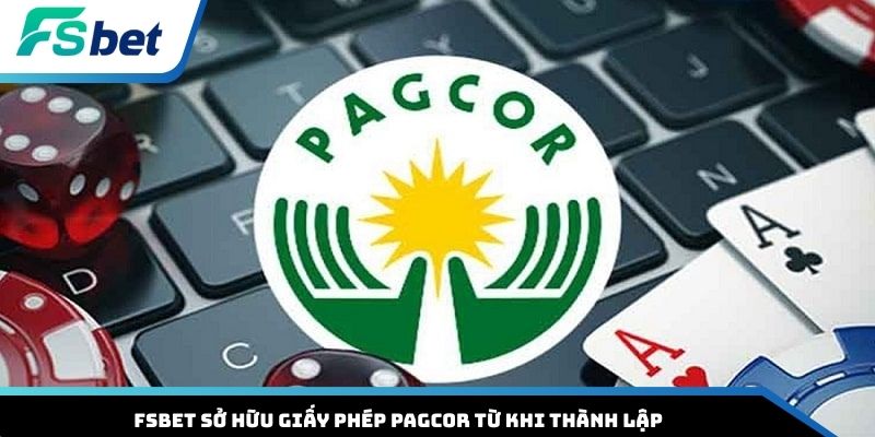 FSBET sở hữu giấy phép PAGCOR từ khi thành lập