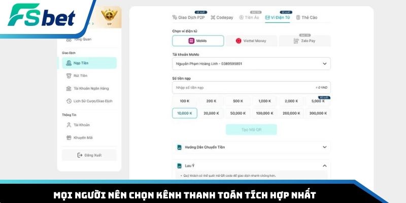 Mọi người nên chọn kênh thanh toán tích hợp nhất