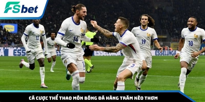 Cá cược thể thao môn bóng đá hàng trăm kèo thơm